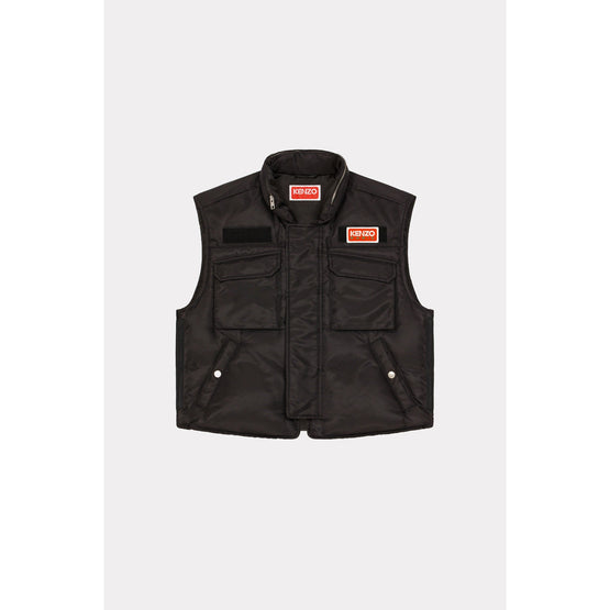Men Sleeveless Padded Jacket - Black
