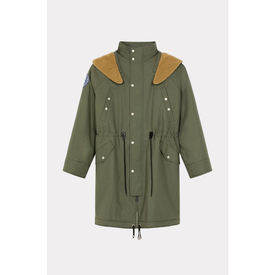 Men Kenzo Travel Winter Parka - Dark Khaki