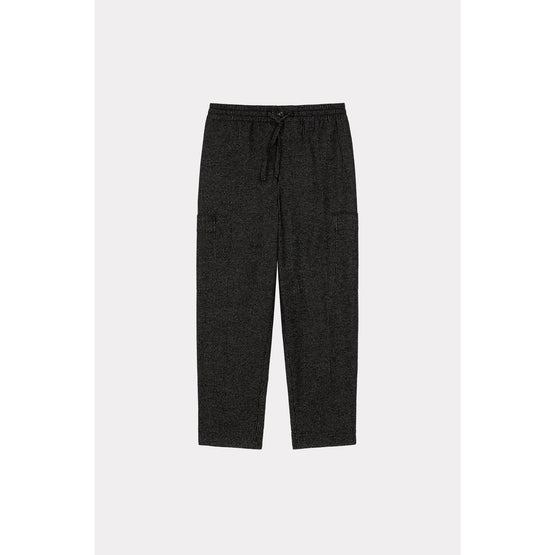 Men Checked Cargo Jogpant - Anthracite