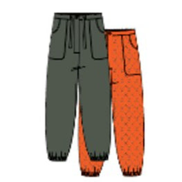 Men Reversible Padded Jogpant - Dark Khaki