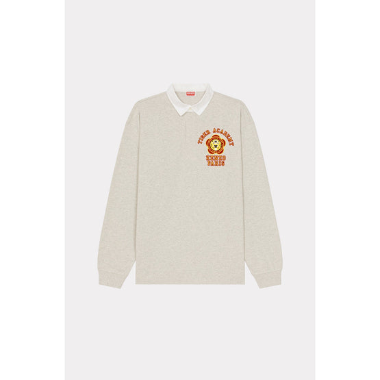 Men Tiger Academy Rugby Polo - Pale Grey