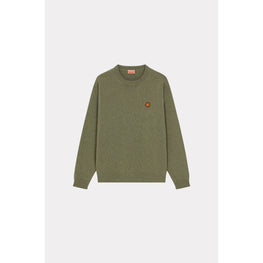 Men Boke Flower Crest Jumper - Sage Green