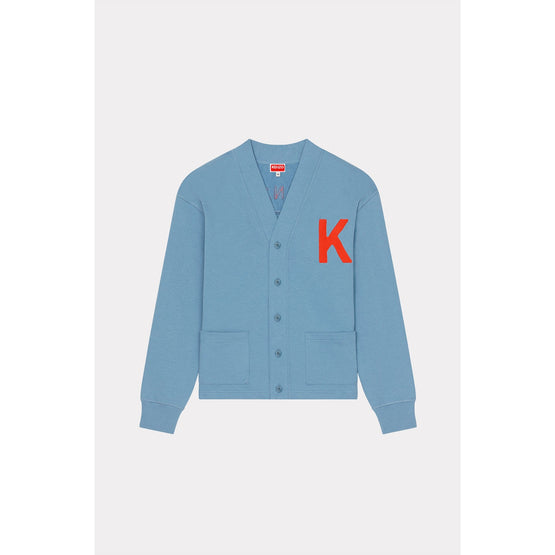 Men Ken Zo Classic Cardigan - Cyan