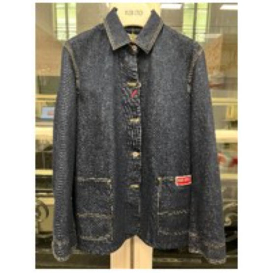 Men Uniforme Workwear Denim Jacket - Rinse Blue Denim