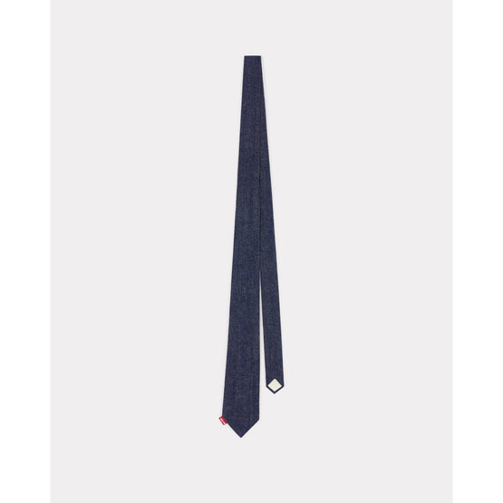 Men Denim Tie - Rinse Blue Denim