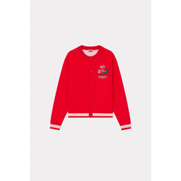 Women Cny Crew Cardigan - Cherry