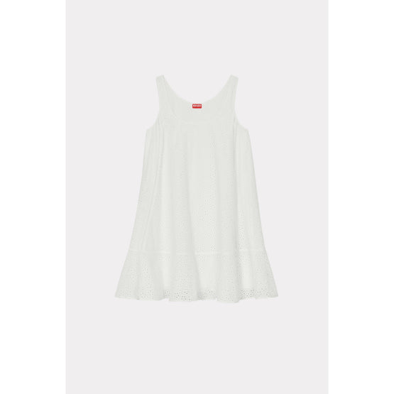 Women Broderie Anglaise Dress - Off White