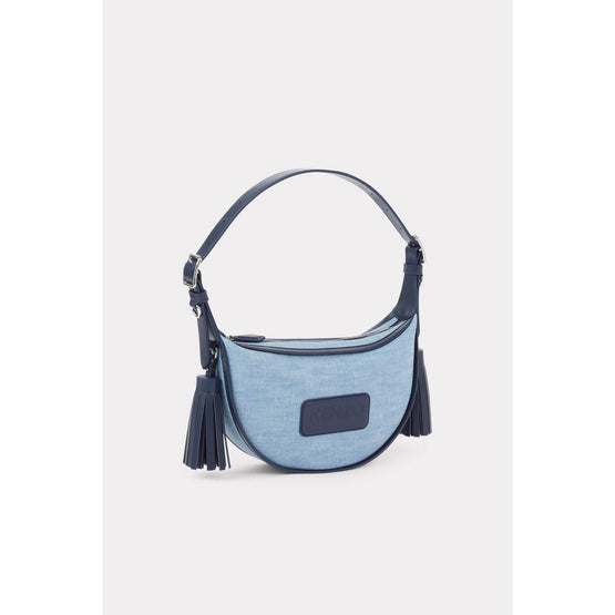 Women Small Hobo - Stone Bleached Blue Denim