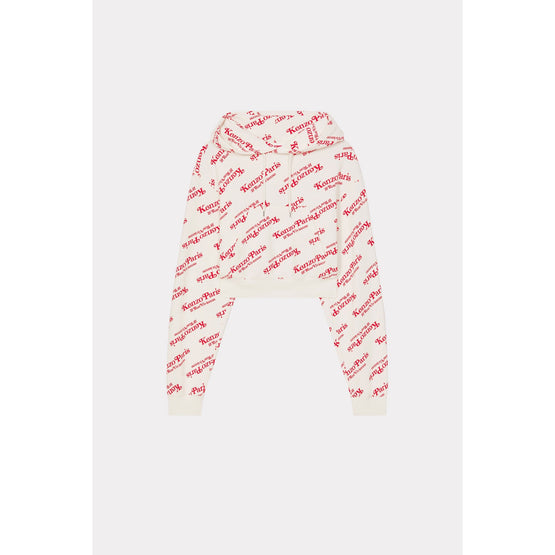 Women Kenzo By Verdy Cropped Hoodie - Off White