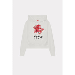 Women Drawn Varsity Classic Hoodie - Off White