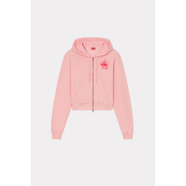 Women Kenzo Rose Zip Up Hoodie - Faded Pink