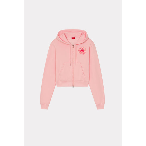 Women Kenzo Rose Zip Up Hoodie - Faded Pink