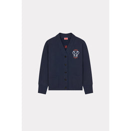 Women Kenzo Elephant Sweat Cardigan - Midnight Blue