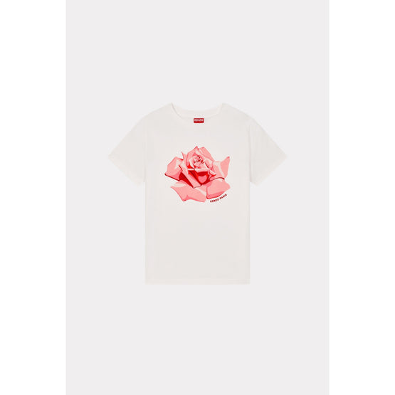 Women Kenzo Rose Classic T-Shirt - Off White