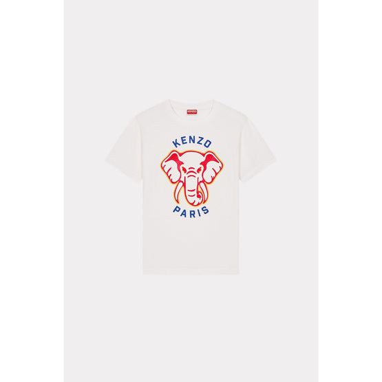 Women Kenzo Elephant Loose T-Shirt - Off White