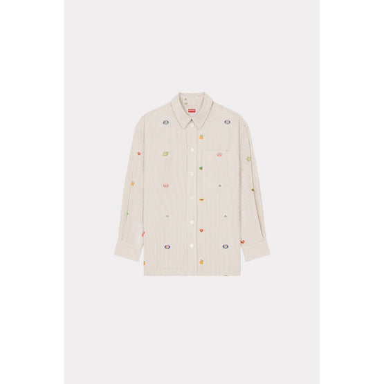 Men Fruit Stickers Oversize Sh - Camel