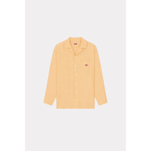 Men Oversize Ls Hawaiian Shirt - Camel
