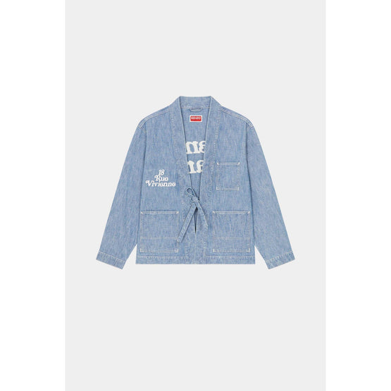 Men Kenzo By Verdy Kimono - Stone Bleached Blue Denim