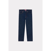 Men Cny Crop Asagao Straight Fit J - Rinse Blue Denim