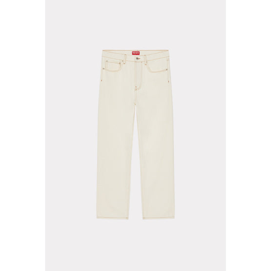 Men K Crea Crop Asagao Stght Fit J - Stone Bleached White Denim