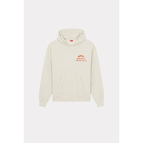 Men Drawn Varsity Oversize Hoodie - Pale Grey