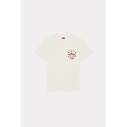 Men Drawn Varsity Slim T-Shirt - Off White