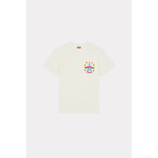 Men Drawn Varsity Slim T-Shirt - Off White
