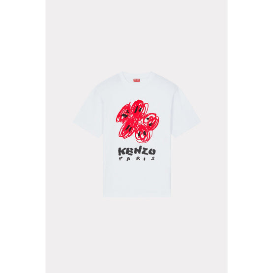 Men Drawn Varsity Classic T-Shirt - Off White