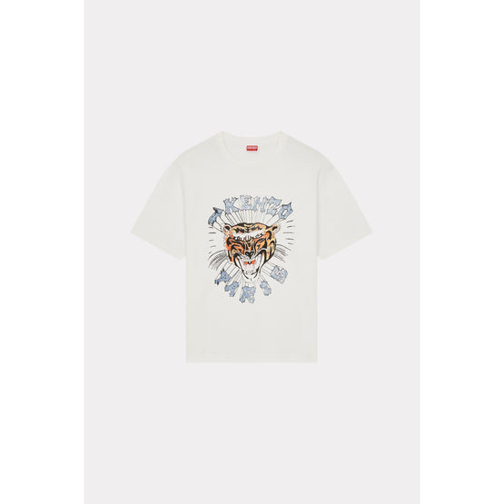 Men Drawn Varsity Oversize Tshirt - Off White