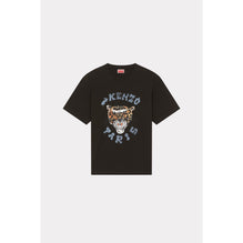 Men Drawn Varsity Oversize Tshirt - Black