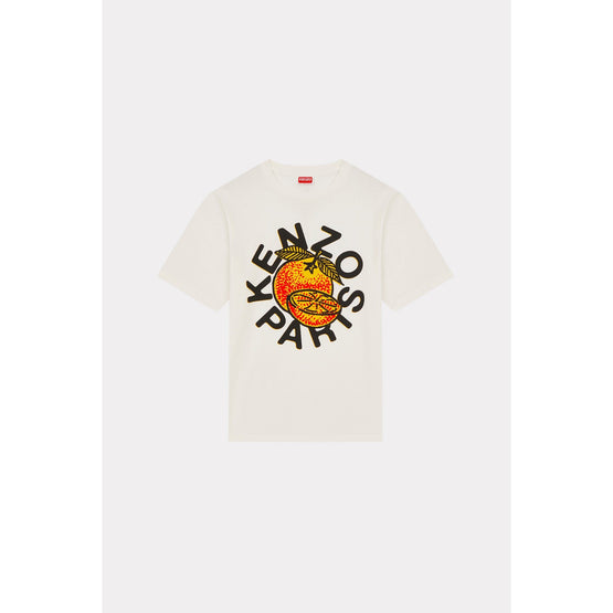 Men Kenzo Orange Classic T-Shirt - Off White