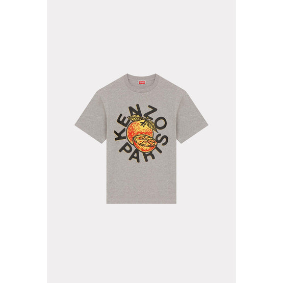 Men Kenzo Orange Classic T-Shirt - Pearl Grey