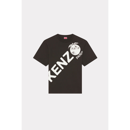 Men Kenzo Orange Oversize T-Shirt - Black