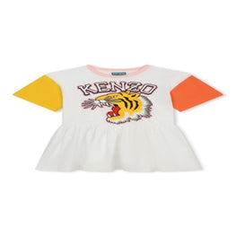 Kids Robe Manches Courtes - Off White