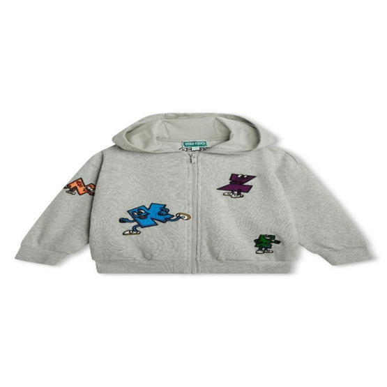 Kids Cardigan Jogging - Pale Grey