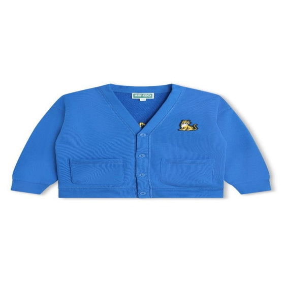 Kids Cardigan Molleton - Cobalt