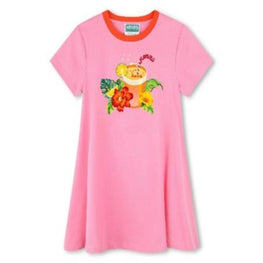 Kids Robe En Jersey (100% Coton Iss - Rose