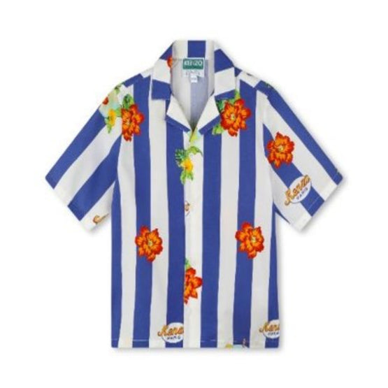 Kids Chemise Manches Courtes En Pop - Electric Blue