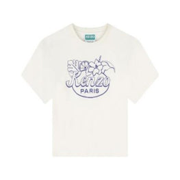 Kids Tee-Shirt En Jersey Finition P - Off White