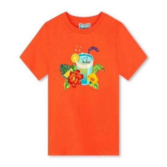 Kids Tee-Shirt En Jersey (100% Coto - Vermillion