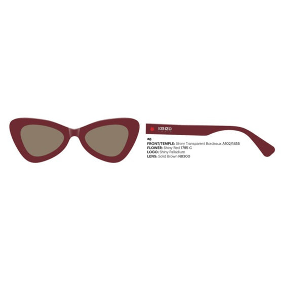 Women Lunette De Soleil - Bordeaux